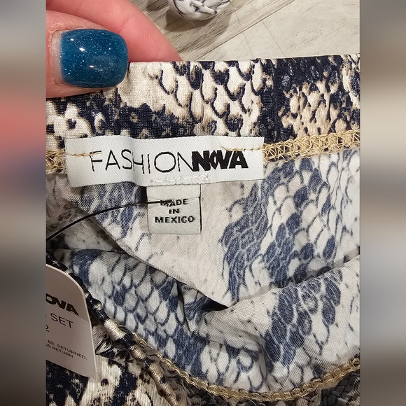 Snake Print Two-Piece Set - Picture 3 of 4